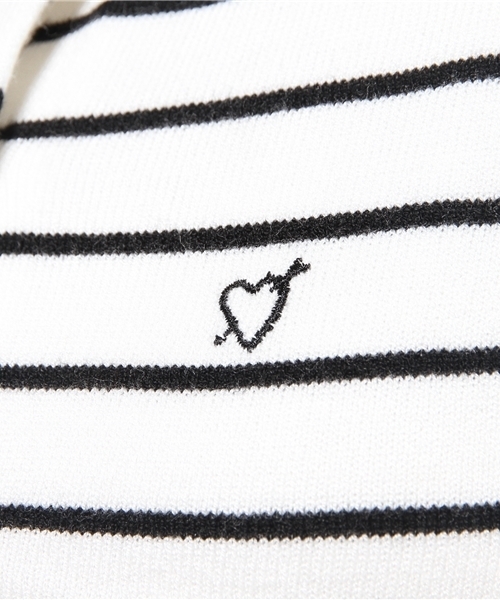 merry jenny(メリージェニー)の「H/G ビスコースクルーカーデ(カーディガン/ボレロ・レディース・ピンク/オフホワイト/ホワイト×レッド/ブラック/ブラック×ホワイト/グレー/ネイビー/ラベンダー・FREE)」の20枚目の写真