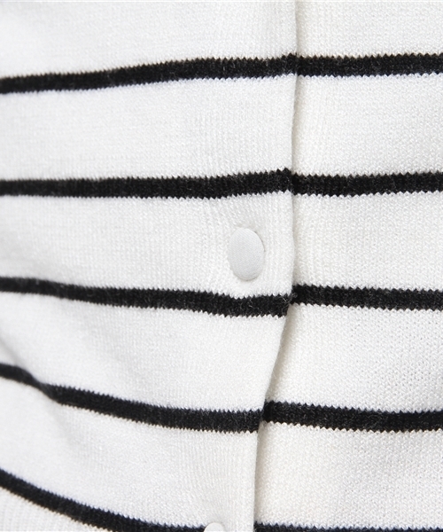 merry jenny(メリージェニー)の「H/G ビスコースクルーカーデ(カーディガン/ボレロ・レディース・ピンク/オフホワイト/ホワイト×レッド/ブラック/ブラック×ホワイト/グレー/ネイビー/ラベンダー・FREE)」の22枚目の写真