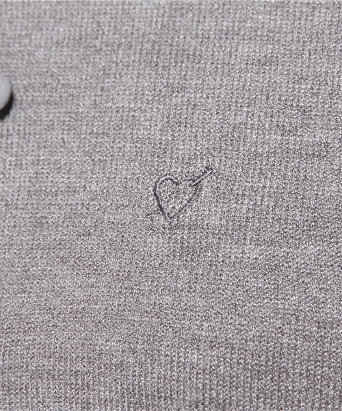 merry jenny(メリージェニー)の「H/G ビスコースクルーカーデ(カーディガン/ボレロ・レディース・ピンク/オフホワイト/ホワイト×レッド/ブラック/ブラック×ホワイト/グレー/ネイビー/ラベンダー・FREE)」の14枚目の写真