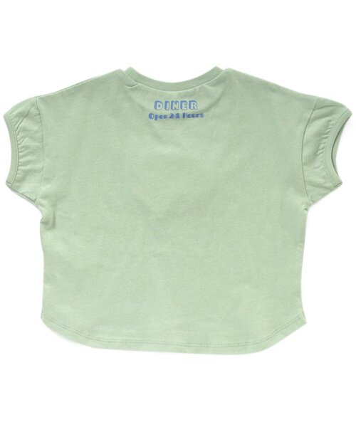 apres les cours（アプレレクール）の「3柄食べ物ワッペンTシャツ（Tシャツ/カットソー・キッズ・ミント/ピンク/オフホワイト・130/80/120/140/90/100/110）」の10枚目の写真