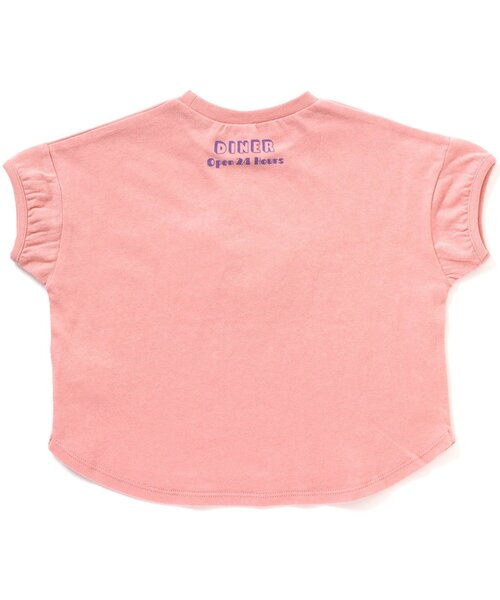 apres les cours（アプレレクール）の「3柄食べ物ワッペンTシャツ（Tシャツ/カットソー・キッズ・ミント/ピンク/オフホワイト・130/80/120/140/90/100/110）」の13枚目の写真