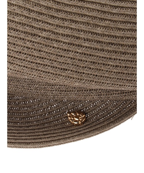 DURAS（デュラス）の「変形ペーパーキャスケット（キャスケット・レディース・モカ/ナチュラル・FREE）」の8枚目の写真