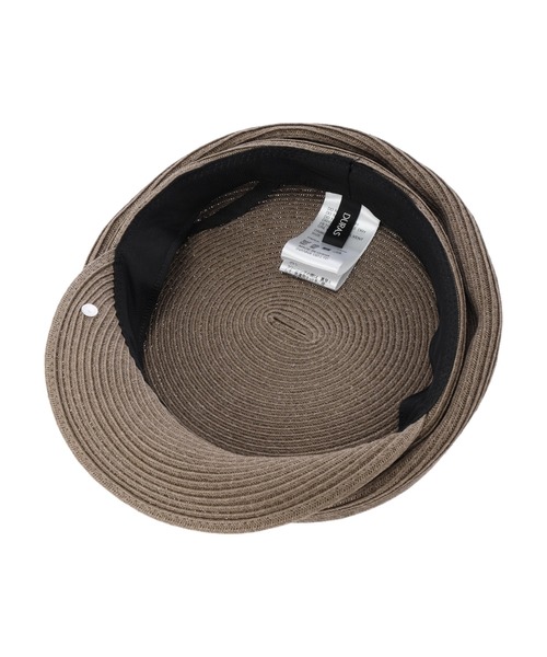 DURAS（デュラス）の「変形ペーパーキャスケット（キャスケット・レディース・モカ/ナチュラル・FREE）」の9枚目の写真