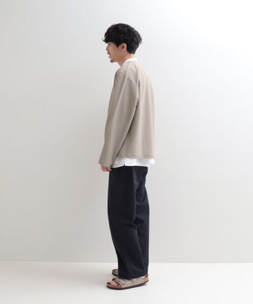 GLOSTER（グロスター）の「【GLOSTER/グロスター】ハニカムメッシュ ジップカーディガン（カーディガン/ボレロ・メンズ・ブラック/ベージュ/ネイビー・LARGE/MEDIUM）」の12枚目の写真