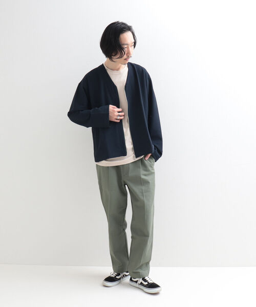 GLOSTER（グロスター）の「【GLOSTER/グロスター】ハニカムメッシュ ジップカーディガン（カーディガン/ボレロ・メンズ・ブラック/ベージュ/ネイビー・LARGE/MEDIUM）」の13枚目の写真