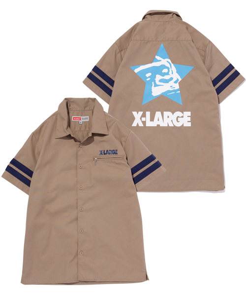 XLARGE(エクストララージ)の「S/S BIG STAR WORK SHIRT(シャツ/ブラウス・メンズ・ブラック/グリーン/カーキ/ネイビー・SMALL/LARGE/X-LARGE/MEDIUM)」の3枚目の写真
