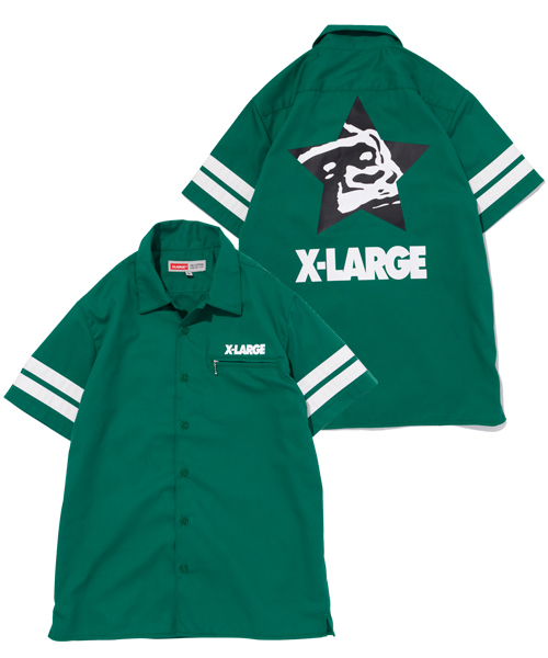 XLARGE(エクストララージ)の「S/S BIG STAR WORK SHIRT(シャツ/ブラウス・メンズ・ブラック/グリーン/カーキ/ネイビー・SMALL/LARGE/X-LARGE/MEDIUM)」の4枚目の写真