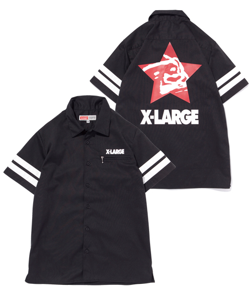 XLARGE(エクストララージ)の「S/S BIG STAR WORK SHIRT(シャツ/ブラウス・メンズ・ブラック/グリーン/カーキ/ネイビー・SMALL/LARGE/X-LARGE/MEDIUM)」の2枚目の写真
