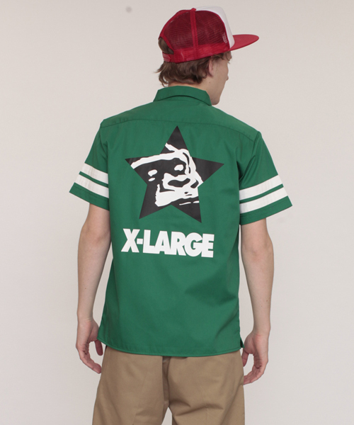 XLARGE(エクストララージ)の「S/S BIG STAR WORK SHIRT(シャツ/ブラウス・メンズ・ブラック/グリーン/カーキ/ネイビー・SMALL/LARGE/X-LARGE/MEDIUM)」の7枚目の写真