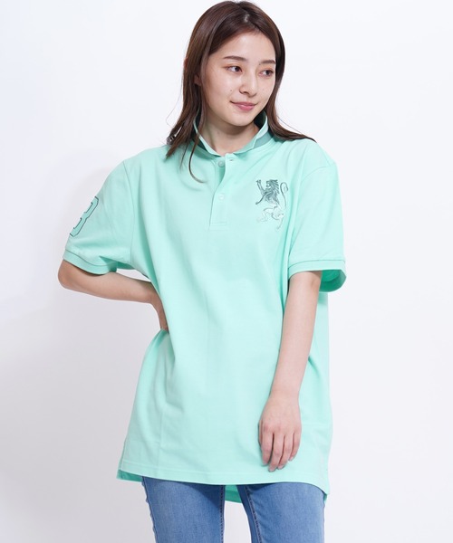GIORDANO（ジョルダーノ）の「[GIORDANO] ビッグライオン半袖ポロシャツ (ユニセックス)（ポロシャツ・レディース・オレンジ/グレー/ブラック系その他/ホワイト系その他/ネイビー系/その他1・MEDIUM/SMALL/LARGE/X-LARGE）」の6枚目の写真