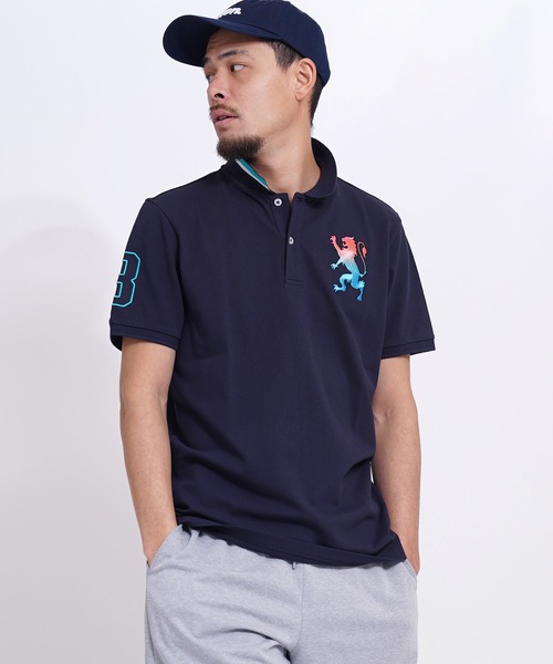 GIORDANO（ジョルダーノ）の「[GIORDANO] ビッグライオン半袖ポロシャツ (ユニセックス)（ポロシャツ・レディース・オレンジ/グレー/ブラック系その他/ホワイト系その他/ネイビー系/その他1・MEDIUM/SMALL/LARGE/X-LARGE）」の10枚目の写真