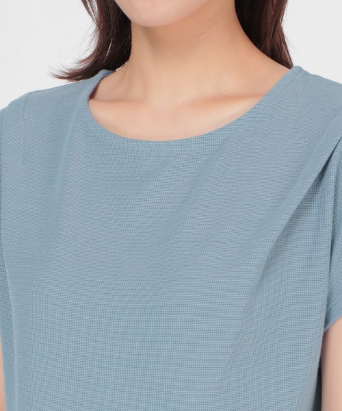 ikka(イッカ)の「カットミラノ裾切り替えプルオーバー(Tシャツ/カットソー・レディース・ブラック/ベージュ/グリーン/スカイブルー・S/M/L)」の18枚目の写真