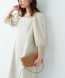 natural couture（ナチュラルクチュール）の「ボレロ付きマルチWAY麻混キャミワンピース（ワンピース・レディース）」