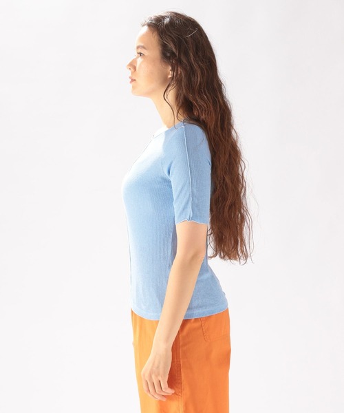 niko and...（ニコアンド）の「ストライプテレコメロープルオーバー（Tシャツ/カットソー・レディース・イエロー/ブルー/グリーン・MEDIUM/LARGE）」の12枚目の写真