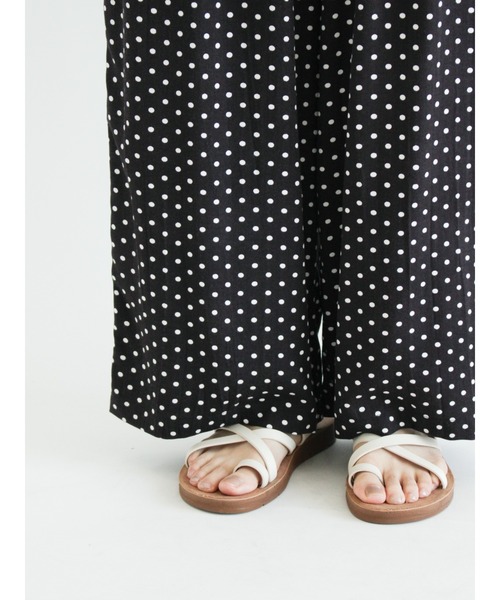 Samansa Mos2（サマンサ モスモス）の「柄アソートイージーパンツ（その他パンツ・レディース・ブラック/ネイビー/ブラウン/オレンジ・ﾌﾘ-）」の17枚目の写真