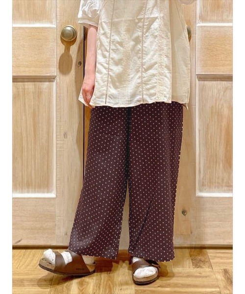 Samansa Mos2（サマンサ モスモス）の「柄アソートイージーパンツ（その他パンツ・レディース・ブラック/ネイビー/ブラウン/オレンジ・ﾌﾘ-）」の11枚目の写真