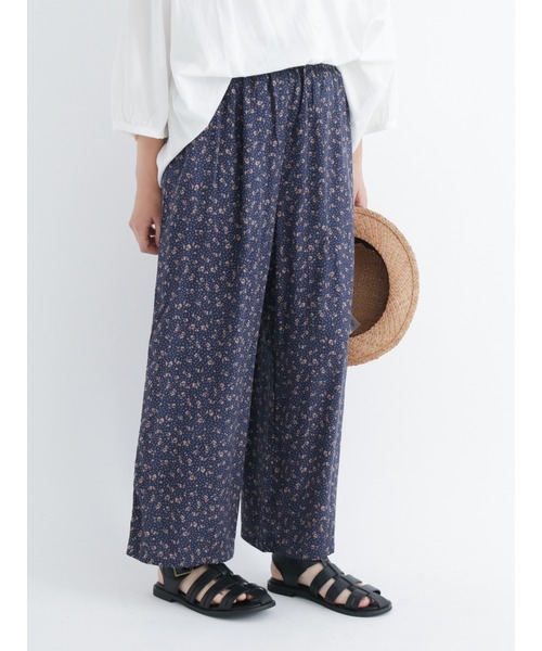 Samansa Mos2（サマンサ モスモス）の「柄アソートイージーパンツ（その他パンツ・レディース・ブラック/ネイビー/ブラウン/オレンジ・ﾌﾘ-）」の6枚目の写真