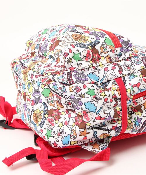ANPANMAN KIDS COLLECTION（アンパンマンキッズコレクション）の「落書き総柄リュック【11L】（バックパック/リュック・キッズ・ピンク/オフホワイト・11）」の9枚目の写真
