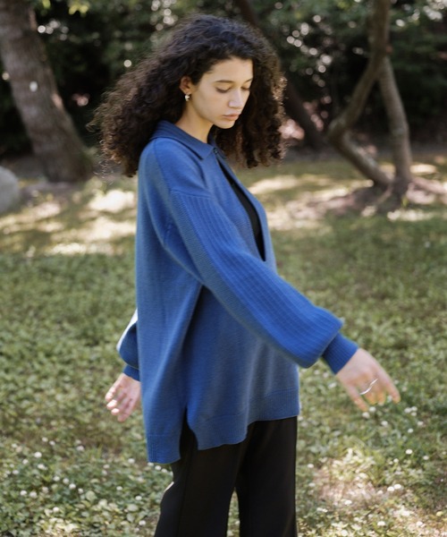 フロントオープンネックニット（ニット/セーター）｜select MOCA