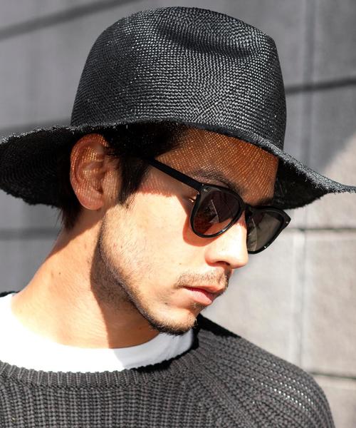 BEAUTY&YOUTH UNITED ARROWS(ビューティーアンドユースユナイテッドアローズ)の「【WEB限定】 <Racal> ∴ ロングブリムクラッシュハット(ハット・メンズ・ブラック/ナチュラル・ONE SIZE)」の3枚目の写真