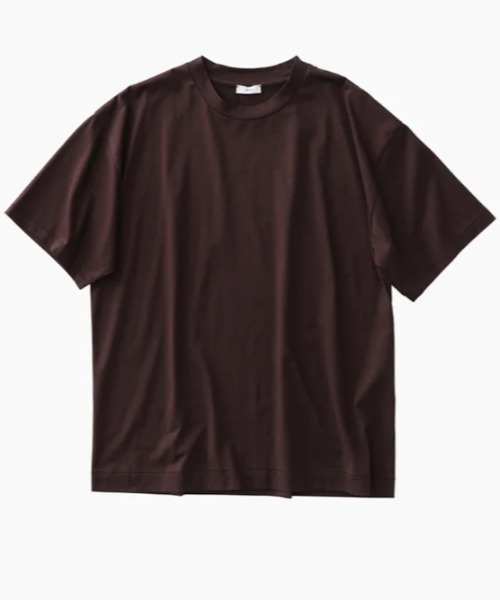 ATON(エイトン)の「ATON (エイトン) |SUVIN 60/2 | OVERSIZED S/S T-SHIRT(Tシャツ/カットソー・メンズ・ブラック/ブラウン/チャコール/ホワイト・2/6/4)」の4枚目の写真