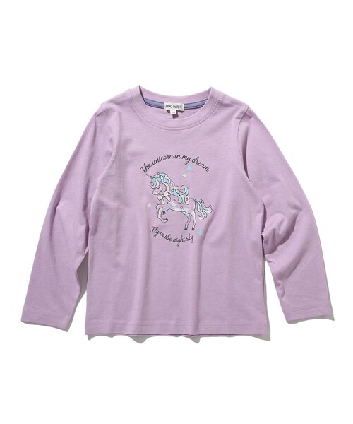 SHOO・LA・RUE（シューラルー）の「◆【90-140cm】綿天竺4柄GIRLSロンTシャツ（Tシャツ/カットソー・キッズ・アイボリー/ライトブルー/ライトパープル/ベビーピンク・12/11/14/10/13/09）」の17枚目の写真