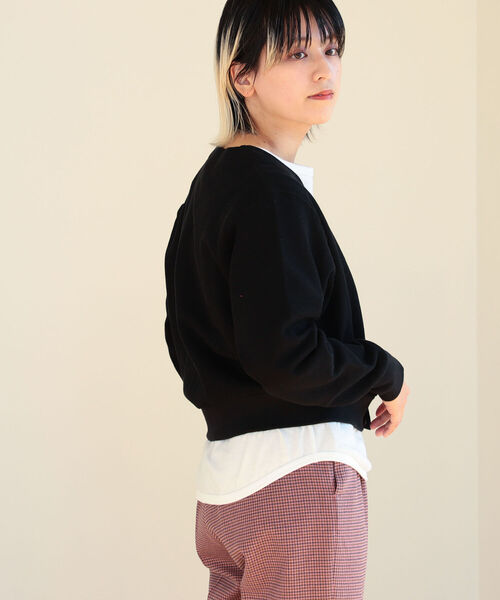 BEAMS BOY(ビームスボーイ)の「LACOSTE for BEAMS BOY / 別注 ショート カーディガン(カーディガン/ボレロ・レディース・レッド/グリーン/ブラック・36/38)」の8枚目の写真