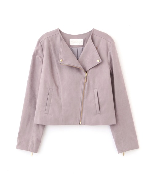 PROPORTION BODY DRESSING（プロポーションボディドレッシング）の「フェイクスエードライダース / 1212255901（ライダースジャケット・レディース・オフホワイト/グレー・MEDIUM/SMALL）」の15枚目の写真