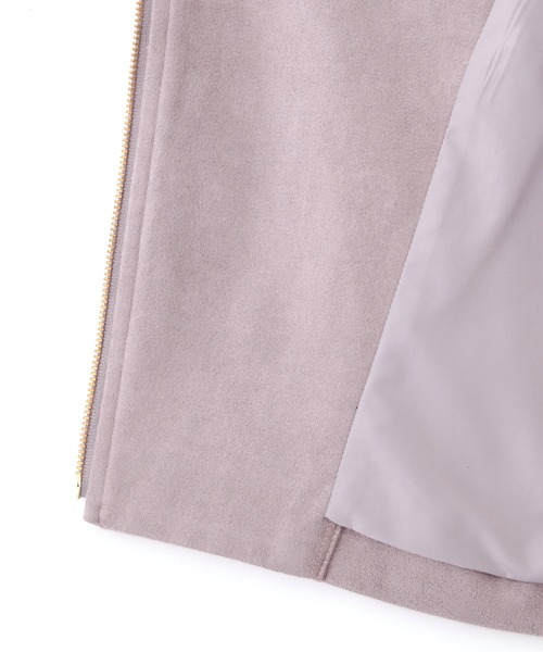 PROPORTION BODY DRESSING（プロポーションボディドレッシング）の「フェイクスエードライダース / 1212255901（ライダースジャケット・レディース・オフホワイト/グレー・MEDIUM/SMALL）」の17枚目の写真