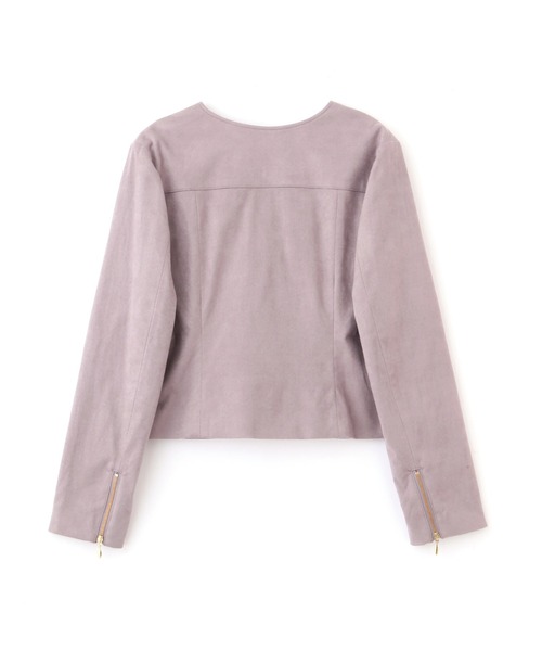 PROPORTION BODY DRESSING（プロポーションボディドレッシング）の「フェイクスエードライダース / 1212255901（ライダースジャケット・レディース・オフホワイト/グレー・MEDIUM/SMALL）」の16枚目の写真