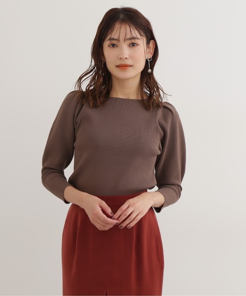 NATURAL BEAUTY BASIC - ナチュラルビューティーベーシック リブニット NATURAL BEAUTY BASIC（ナチュラルビューティーベーシック）の