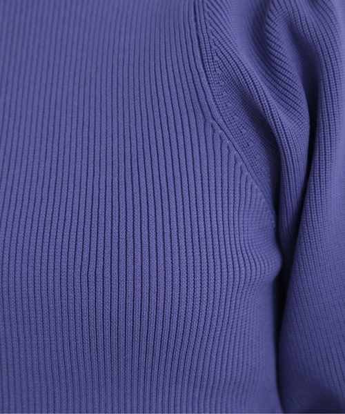 NATURAL BEAUTY BASIC(ナチュラルビューティーベーシック)の「スポンディッシュリブニット(ニット/セーター・レディース・オフホワイト/ブラウン/ラベンダー/ブルー・MEDIUM)」の11枚目の写真