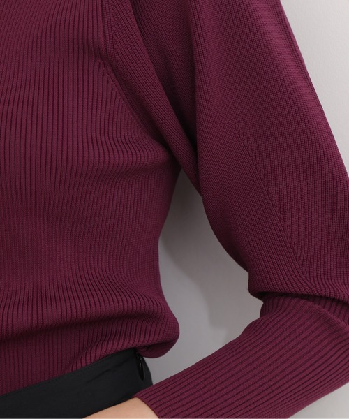 NATURAL BEAUTY BASIC(ナチュラルビューティーベーシック)の「スポンディッシュリブニット(ニット/セーター・レディース・オフホワイト/ブラウン/ラベンダー/ブルー・MEDIUM)」の18枚目の写真