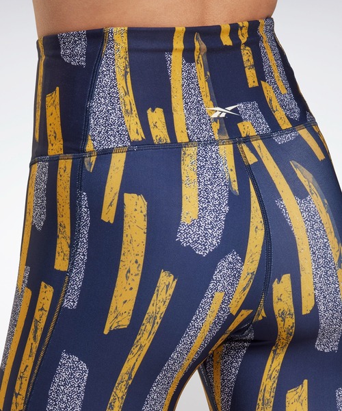 Reebok（リーボック）の「MYT オールオーバー プリント タイツ / MYT Allover Print Tights（レギンス/スパッツ・レディース・ブルー/ピンク・LARGE/X-LARGE/MEDIUM/SMALL/X-SMALL）」の3枚目の写真