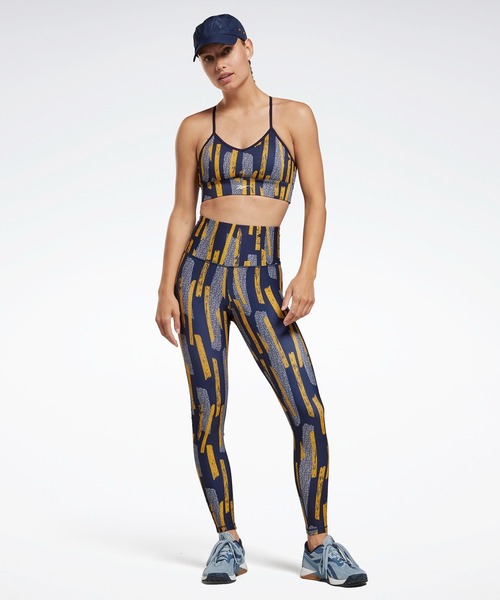 Reebok（リーボック）の「MYT オールオーバー プリント タイツ / MYT Allover Print Tights（レギンス/スパッツ・レディース・ブルー/ピンク・LARGE/X-LARGE/MEDIUM/SMALL/X-SMALL）」の5枚目の写真