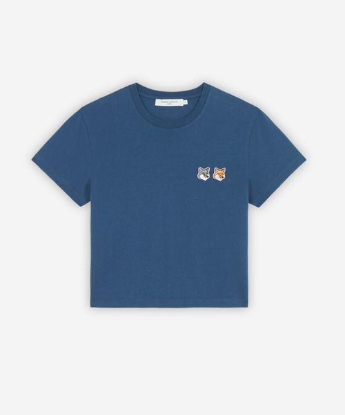 メゾンキツネ♡TEE-SHIRT DOUBLE FOX HEAD PATCH MAISON KITSUNE｜TEE-SHIRT DOUBLE FOX HEAD PATCH | Rakuten