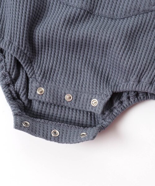 BREEZE（ブリーズ）の「ワッフルボディオール（肌着・キッズ・オレンジ/オフホワイト/ダークグリーン/グレー・70/80/90）」の14枚目の写真