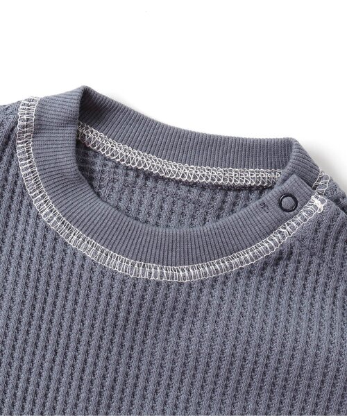 BREEZE（ブリーズ）の「ワッフルボディオール（肌着・キッズ・オレンジ/オフホワイト/ダークグリーン/グレー・70/80/90）」の10枚目の写真