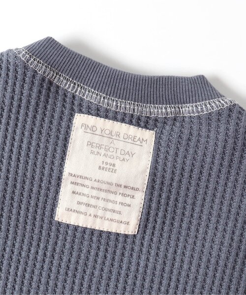 BREEZE（ブリーズ）の「ワッフルボディオール（肌着・キッズ・オレンジ/オフホワイト/ダークグリーン/グレー・70/80/90）」の9枚目の写真