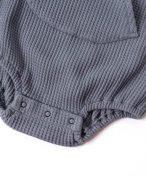 BREEZE（ブリーズ）の「ワッフルボディオール（肌着・キッズ・オレンジ/オフホワイト/ダークグリーン/グレー・70/80/90）」の6枚目の写真