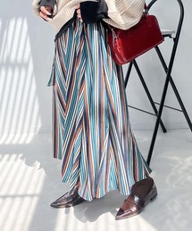 ♪ベルト付ボリュームロングスカート