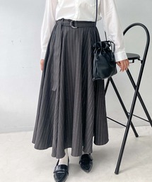 AS KNOW AS plus | ♪ベルト付ボリュームロングスカート(スカート)