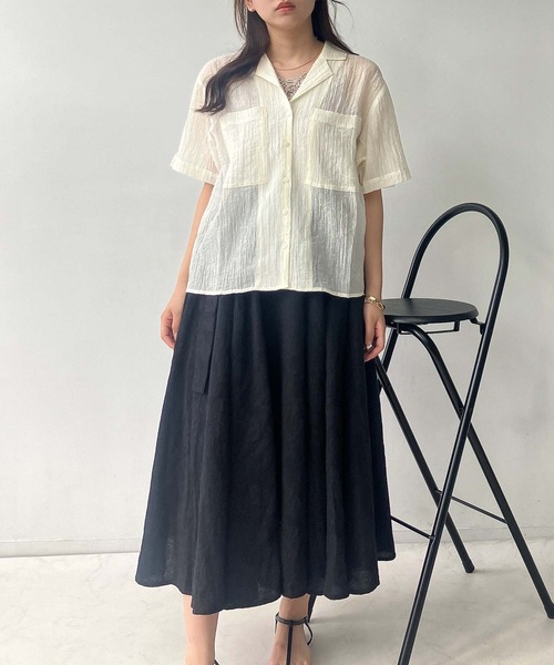 セール】♪ベルト付ボリュームロングスカート（スカート）｜AS KNOW AS