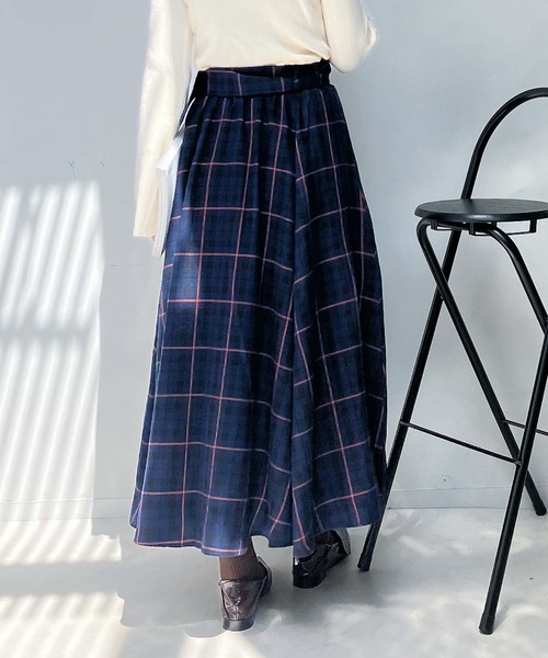 セール】♪ベルト付ボリュームロングスカート（スカート）｜AS KNOW AS