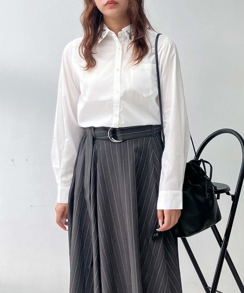 アズノウアズ スカート AS KNOW スカートベルト付ボリュームロングスカート : ZOZOTOWN Yahoo