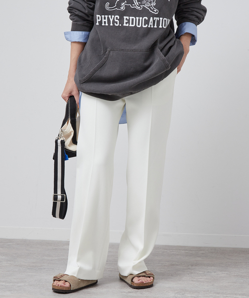 FRAMeWORK（フレームワーク）の「センタープレススラックス（その他パンツ・レディース・ホワイト/ブラック/グレー・40/38/36）」の5枚目の写真