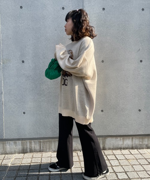 DuKKah（デュカ）の「Dukkah/センタープレスフレアパンツ（スラックス・レディース・ブラック・SMALL/X-SMALL）」の10枚目の写真