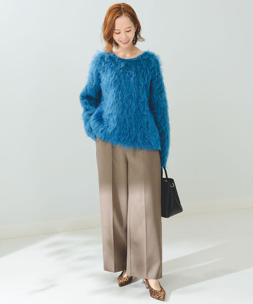 B:MING by BEAMS(ビーミングバイビームス)の「B:MING by BEAMS / シャギー カラー ニット 22AW(ニット/セーター・レディース・ブルー/ピンク/ベージュ・FREE)」の11枚目の写真