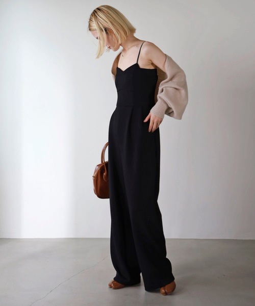 UNFIELD（アンフィールド）の「【UNFIELD】ポンチサロペット（サロペット/オーバーオール・レディース・ブラック・FREE）」の3枚目の写真