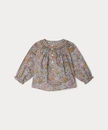 Bonpoint ボンポワン　シャツ　ブラウス　14a リバティ　フリル　未使用 Bonpoint ボンポワン シャツ ブラウス 14a リバティ フリル 未